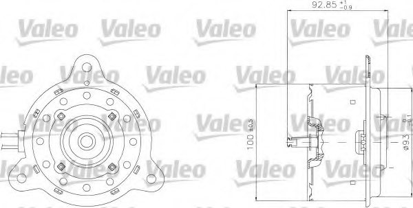 VALEO 698332 Electric Motor, radiator fan
